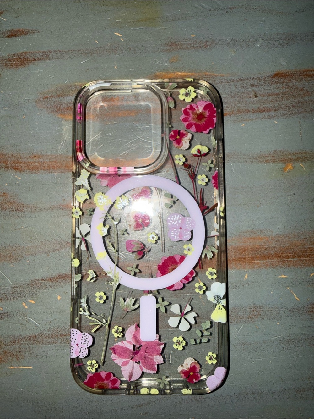 kate spade Clear Floral iPhone MagSafe Case